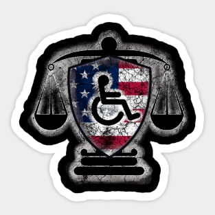 Disability Rights America Sticker